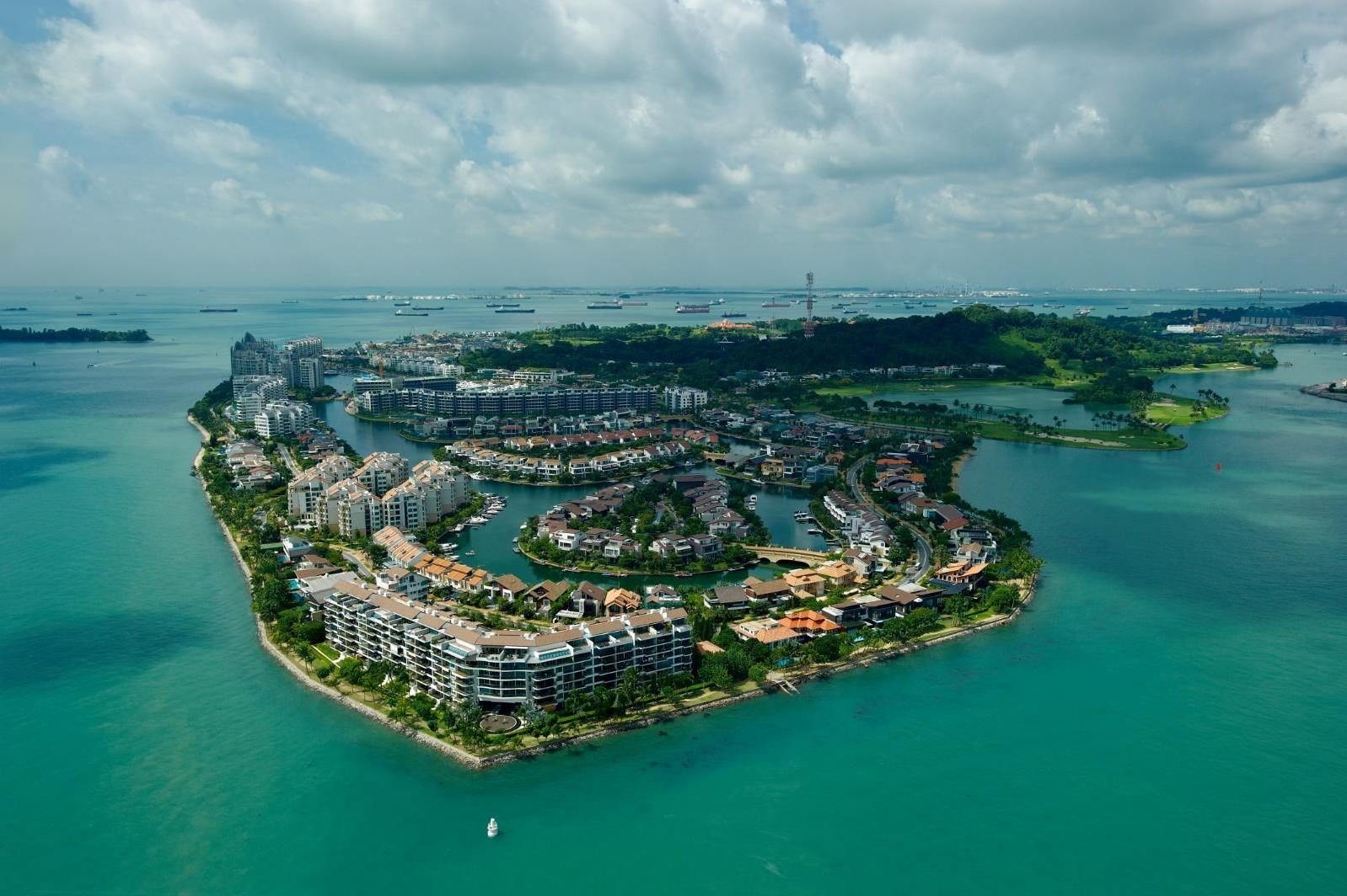 Sentosa Cove aerial